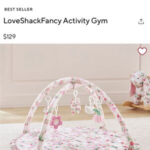 LoveShackFancy Pink Floral Play Gym